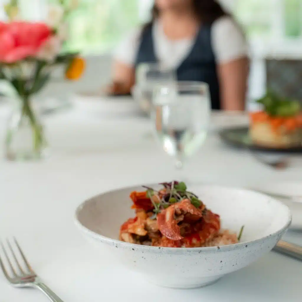 A lobster dish in a bowl