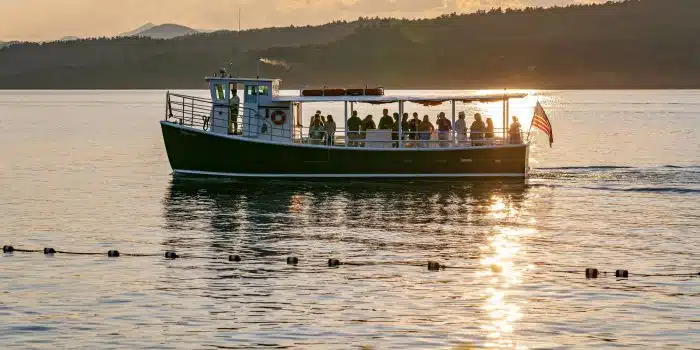 Boat cruise aboard Basin Harbor's The EScape on Lake Champlain