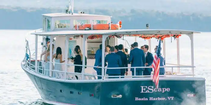 Boat cruise aboard Basin Harbor's The EScape on Lake Champlain