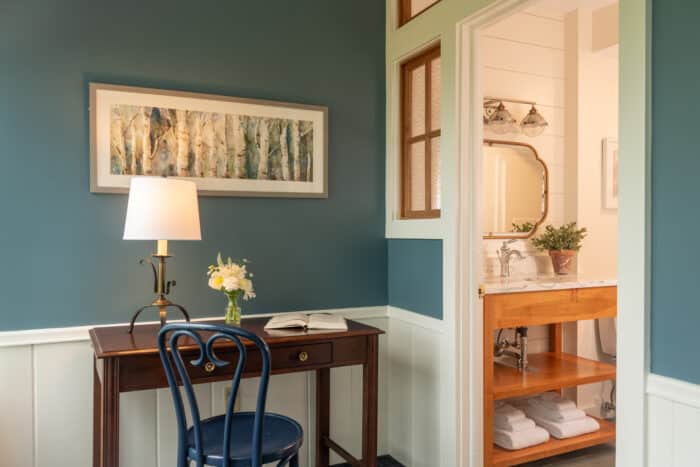 The interior in one of the accommodations