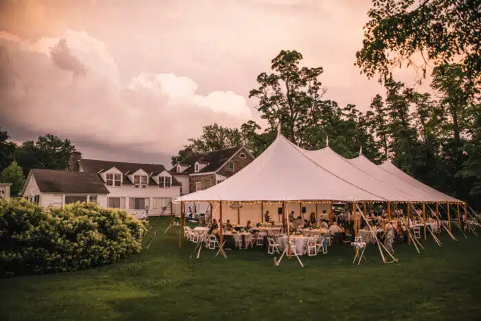 A wedding reception