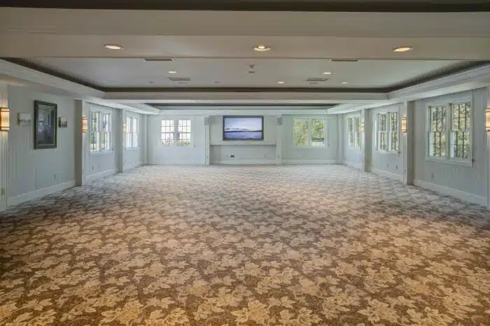 Empty floor plan of the Club Room