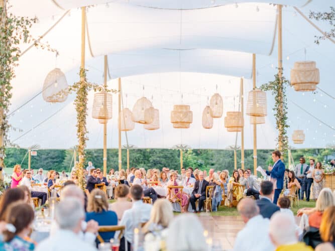A wedding reception