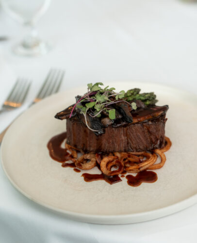 A steak dish